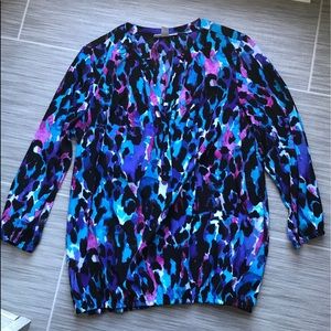 Vibrant Multi Colored Blouse 💙💜💗